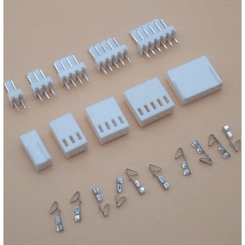 10 Set KF2510 Kits Connector2.54mm Pitch 2/3/4/5/6P Straigh Pin Header+Housing+Crimp 2510