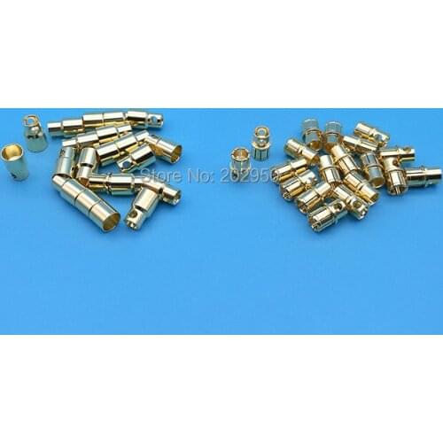 10pairs/lot 8.0mm 8mm Golden Banana Connectors Plug Set For RC Battery ESC Brushless Motor High Quality Retail Dropshipping