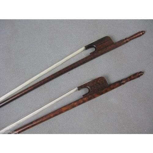 2pcs baroque style snakewood 4/4 violin bows,strong bow #7105