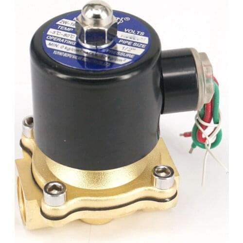 3/4" BSP Normal Closed 12-380V 2 Port Brass Electric Solenoid Valve Water Air Fuels 2W-200-20