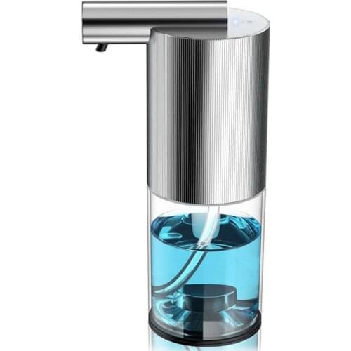 Automatic Soap Dispenser, Touchless Aluminum Alloy Infrared Induction Silent Adjustable Foam Liquid Soap Dispenser