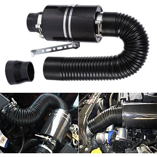 Car Cold Air Filter Induction Kit, High Flow Modification Bending Intake Hose Induction Pipe Stretch Duct, S9M7