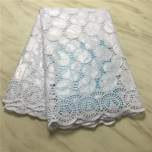 White Bazin Riche Fabric Punch African Lace Fabric 2020 African Bazin Broder Fabric With Stone Panther Fabric Cotton For Sewing