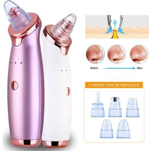 Household Blackhead Remover Pore Vacuum Cleaner Beauty Machine 3 Gear Rechargeable Face Vacuum Comedone Extractor Removing Tool