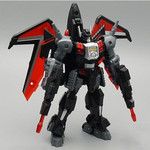 Dark Black Pioneer Series G1 Transformation Robot MF-44 MF44 Black Shadow Warrior MFT Mech Model Action Figure Toys