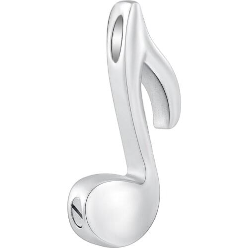 Music Note Urn Pendant Necklace Ash Memorial Keepsake Stainless Steel Cremation Jewelry Ashes Necklace For Women Mom Best Gift