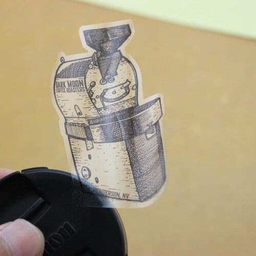 Custom pvc waterproof transparent sticker label, die cut sticker, clear vinyl sticker