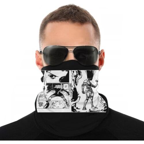 Hunter X Hunter Gon Vs Pitou Hxh Scarves Neck Face Mask Fashion Tube Scarf Neck Bandanas Polyester Headband Outdoor Hiking