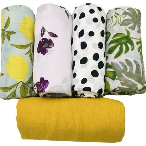 Organic Cotton Muslin Swaddle Blankets Newborn Photography Accessories Soft Wrap Baby Bedding Bath Towel Wholesale Dropshipping