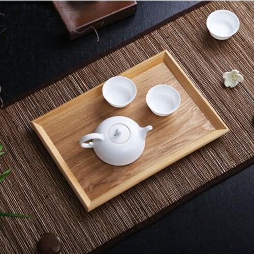 Natural wood tea tray plates hobby gift home decoration coffee plates tea mats pads