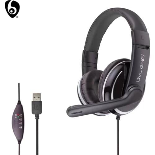 OVLENG Q6 Wired Gaming Headset E-Sports with Microphone Stereo Surrounded HiFi Headphone for PS4 PC Laptop Computer USB Gaming