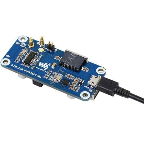 Raspberry Pi Series Ethernet / USB HUB HAT B 1x RJ45, 3x USB 2.0