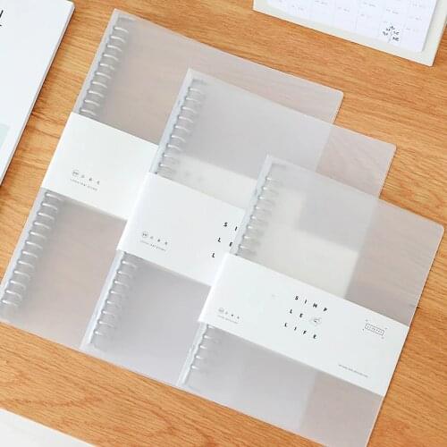 Catena A4 B5 A5 Binder File Folder Transparent PP Document Bags for School Supplies and Office Accessories Paper Organizer