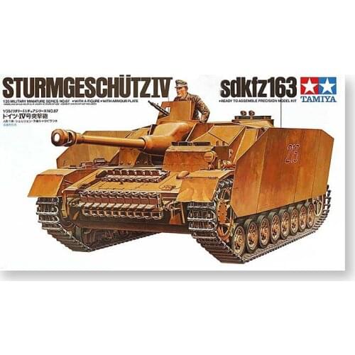 Tamiya Assembly Model The Second World War Collection Plastic Building PainGerman No.4 assault gunboat tank (with one person)