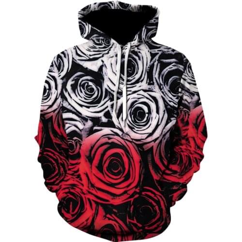 Tokyo Hoodie 3D printing black and white pink gradient hoodie sweatshirt unisex mens creative hoodie 2021 brand new pullover