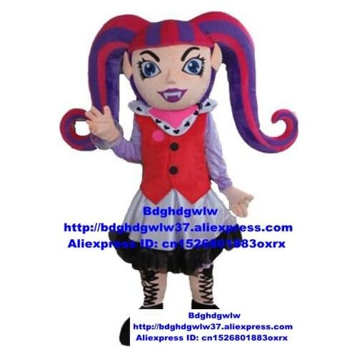 Vampire Draculaura Girl Rebellious Girl Vampirina Girl Mascot Costume Adult Cartoon Character Advertising Anniversary zx204