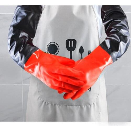 Winter Car Wash Gloves Riding Glove Thick Warm Waterproof Cleaning Car Rubber Warm Plush Gloves Car Supplies Cleaning benefit