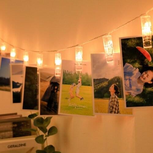 10pack LED Photo String Lights Pictures Clips Fairy Lights Wedding Party Christmas Home Decor Lights for Hanging Photos Cards