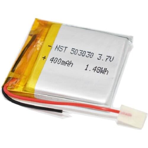 3.7V 450mAh 503030 lithium Polymer battery For MP3 MP4 GPS DVR Toy Smart Watch LED Light Bluetooth Headphone rechargerable cells