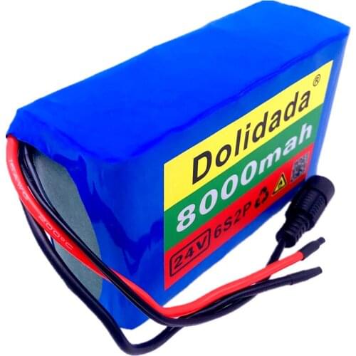 6s2p 24V 8Ah 18650 Battery Lithium Battery 25.2v 8000mAh Electric Bicycle Moped /Electric/Li ion Battery Pack with BMS