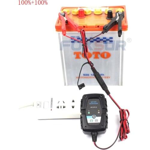 6V 12V 1A Automatic Smart Battery Charger Maintainer for Car Motorcycle Scooter Battery Charger with SAE Quick Connector