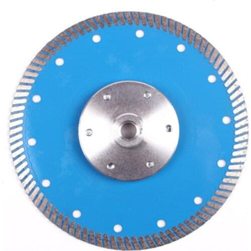 DB53 Diamond Turbo Cutting Disc with Thread Flange D230mm 9 Inch Continuous Rim Turbo Segment Blades for Hard Stone 10PCS