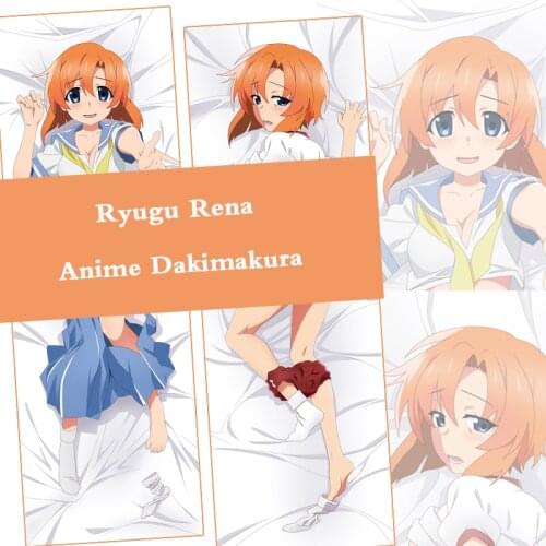 Anime Dakimakura Higurashi When They Cry Hou Ryugu Rena Hugging Body Pillow Cover Otaku Throw Cushion Pillow Case