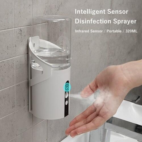 Touchless Hand Disinfection Machine IR Induction Automatic Alcohol Sprayer Aromatherapy Humidifier Home Hand Sanitizer Dispenser