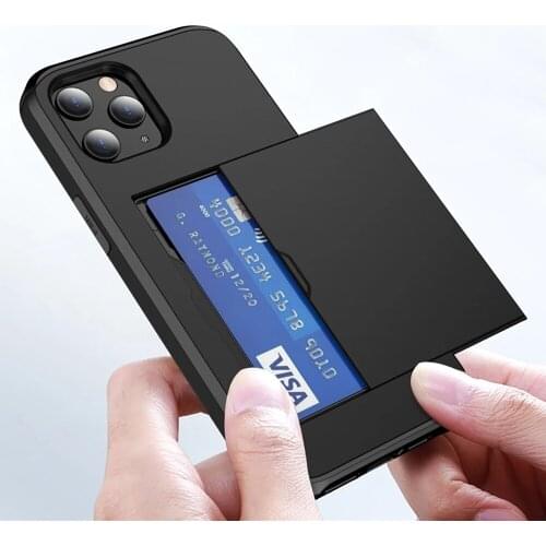 Wallet Card Holder Kickstand Cover For iPhone 12 Pro Max Funda iPhone 11 Case For iPhone 11 Pro MAX 12 Mini 6s 8 7 Plus Capa