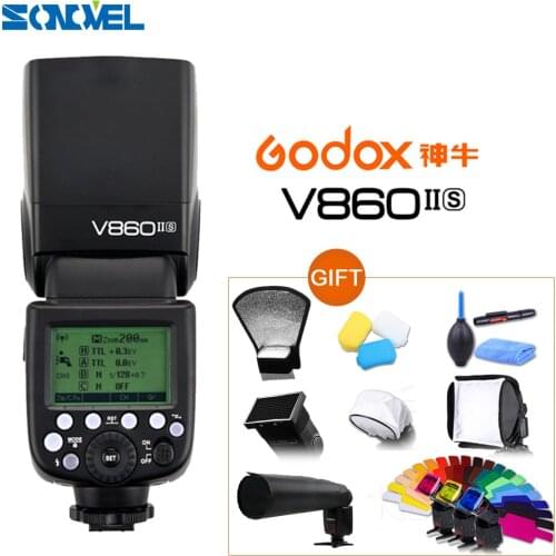 Godox Ving V860II V860II-S E-TTL HSS 1/8000 Li-ion Battery Speedlite Flash for Sony A7II A7S A7RIII A9 A3500 A5100 A6500 MI Shoe