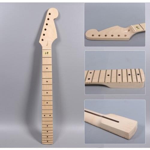 Electric guitar neck Maple and maple wood Fretboard 21 fret 25.5" nut width 43mm heel 55-56mm