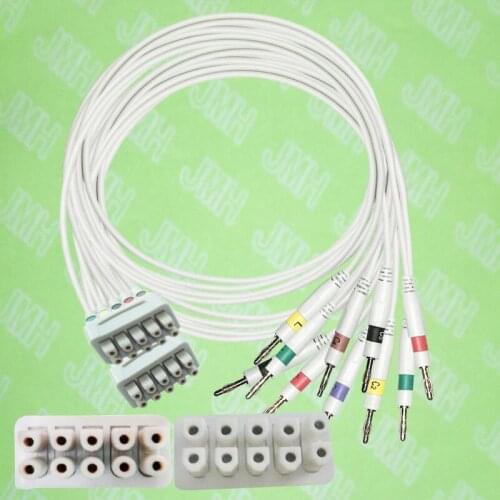 Use for 11pin GE Eagle,Solar,Dash,Tram,Datex-Ohmed ECG Machine the 416035-002 cable,EKG 10 lead the IEC 4.0 Banana leadwires set