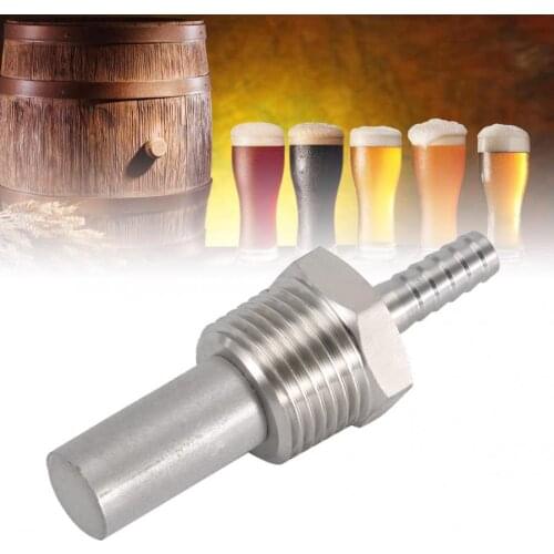 1/2" MPT Oxygen Stone 1/4'' Barb Inline Carbonation Aeration Homebrew Stone(0.5 Micron)