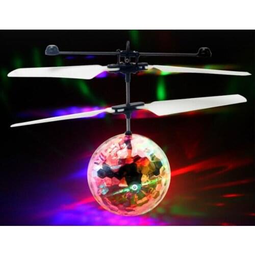 Colorful Flying Ball Helicopter RC Flying Ball Drone Helicopter Ball Built-in Shinning LED Lighting Flying Toys for Kids