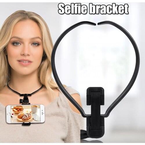 Hang On Neck Action Camera Hands Free Bracket Mount Stand Phone Selfie Holder VDX99