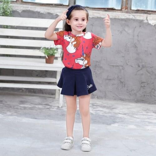 Summer Baby Girls Boys T-shirt Cartoon T Shirt Tops Childrens Clothing