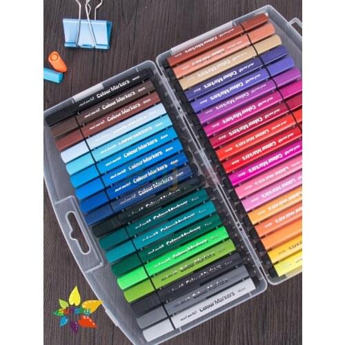 Mont Marte Watercolor markers 12/24/36 color Painting pen washable hand-painted color high-capacity kindergarten art supplies