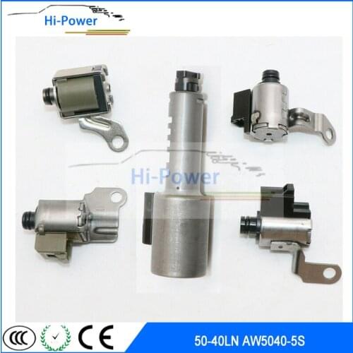 5PCS x 50-40LN AW5040-5S Automatic Transmission Solenoid Kit for Volvo AW50405S 5040LN