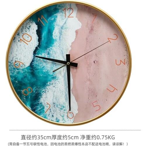 Nordic Ashion Quartz Wall Clock Silent Round Digital Wall Clock Modern Design Reloj De Pared Home Decor Modern