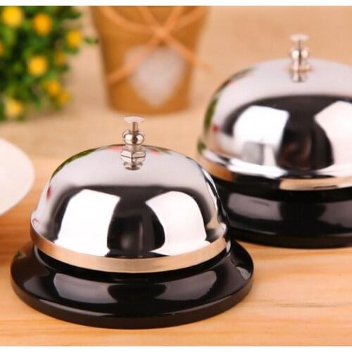 New Desk Kitchen Hotel Counter Reception Craft Cat Table Stainless Steel Restaurant Bar Ringer Call Bell Service Ring
