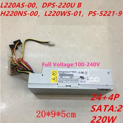 New PSU For Dell L1200 L1210 L1320 L1700 220W Power Supply L220AS-00 DPS-220U B H220NS-00 L220WS-01 PS-5221-9