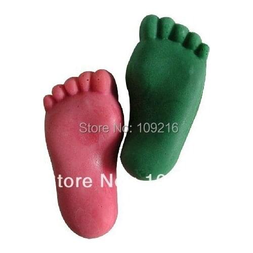 Wholesale!!!1pcs Small Feet (R0131) Silicone Handmade Soap Mold Crafts DIY Mold