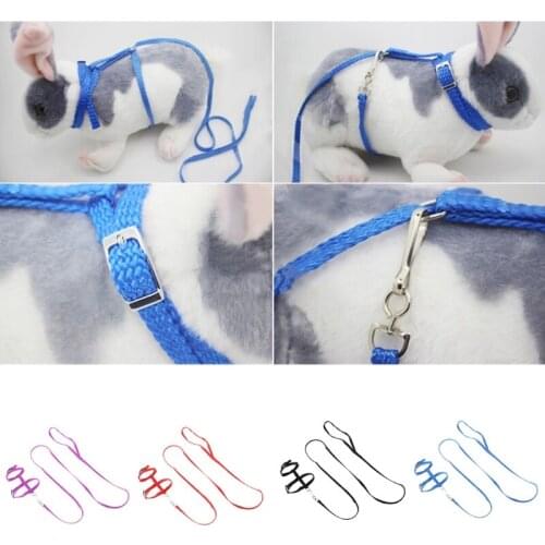 Adjustable hemp rope Hedgehog Harness For Pets Training Playing Traction Rope Cord