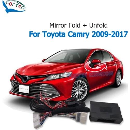 Forten Kingdom Car Auto Side Rear Mirror Folder Folding Spread Kit Module For Toyota Camry 2009-2017 LHD