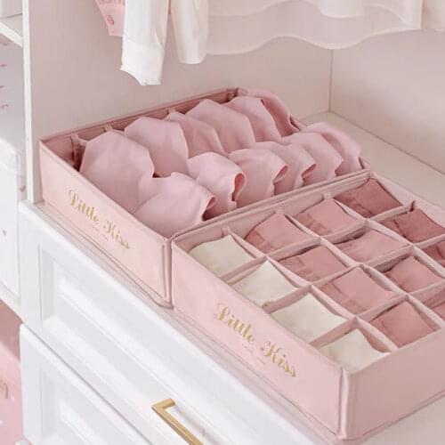 Foldable Drawer Organizer Home Separated Underwear Storage Box Ties Socks Bras Underwear Organizer Closet Drawer Divider Boxes