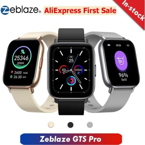 2021 New Zeblaze GTS Pro Smart Bracelet Band 1.65" TFT Screen Bluetooth Fitness Tracker IP67 Waterproof Sleep Heart Rate Monitor
