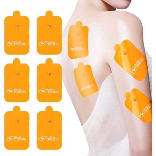 10PCS Big Size Self Adhesive Replacement Tens Electrode Pads Square Muscle Stimulator Electric Digital Machine Massager Sticker