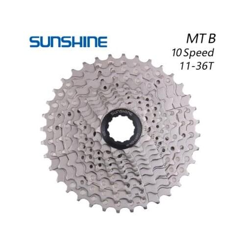 SUNSHINE 11-36T 10 Speed MTB Mountain Bike Bicycle Cassette Flywheel Sprockets Compatible with m590 m610 m675 m780 X7
