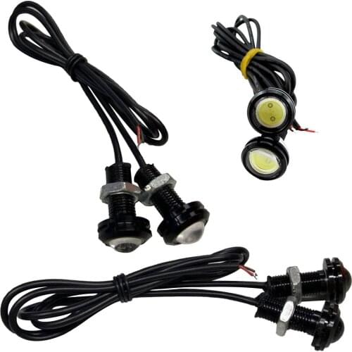 2Pcs 12V 10W LED Car Daytime Running Light Thin Waterproof Eagle Eye Reversing Lamp Energy Saving Auto Vehicle lighting supply
