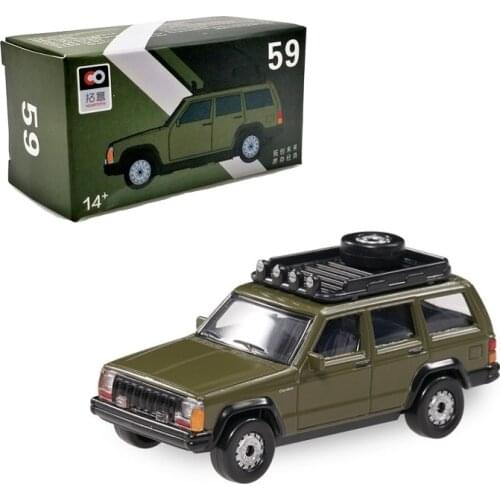 XCARTOYS 1:57 Jeep Cherokee Green w/Roof-Rack Diecast Model Car